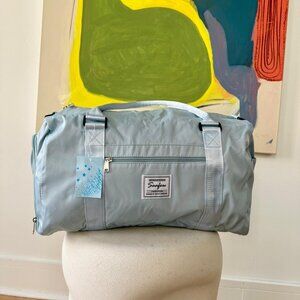 Brand New Seafew Light Blue Duffle Bag - Travel/Gym Bag with Shoulder Strap